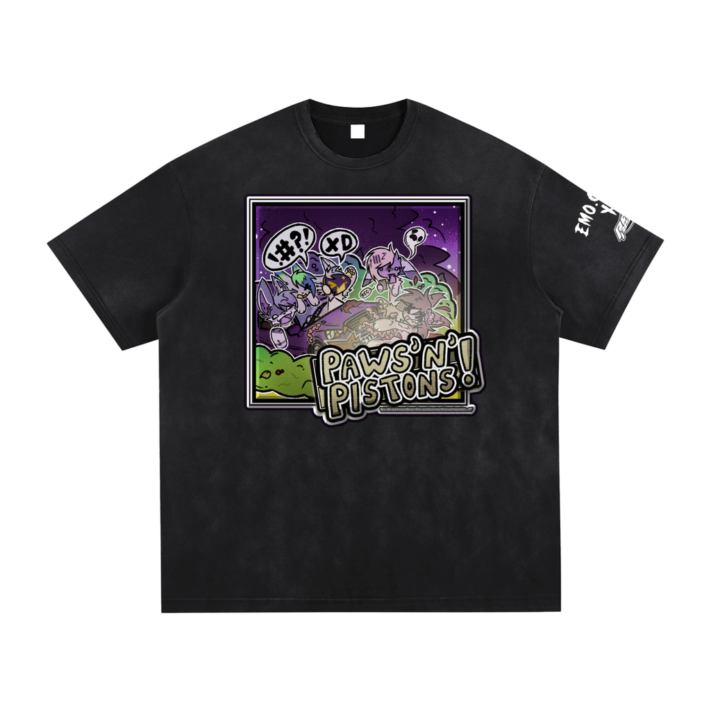 PnP x Emo Guts Block Colour Frayed Tshirt