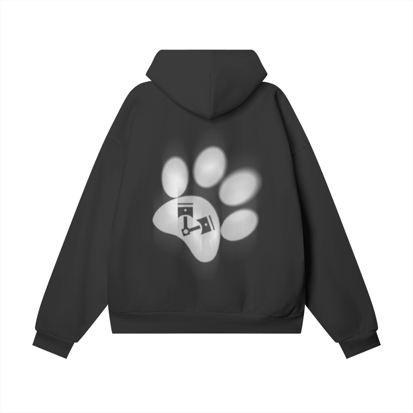 PAWS! Oil Slick Hidden Pocket Hoodie