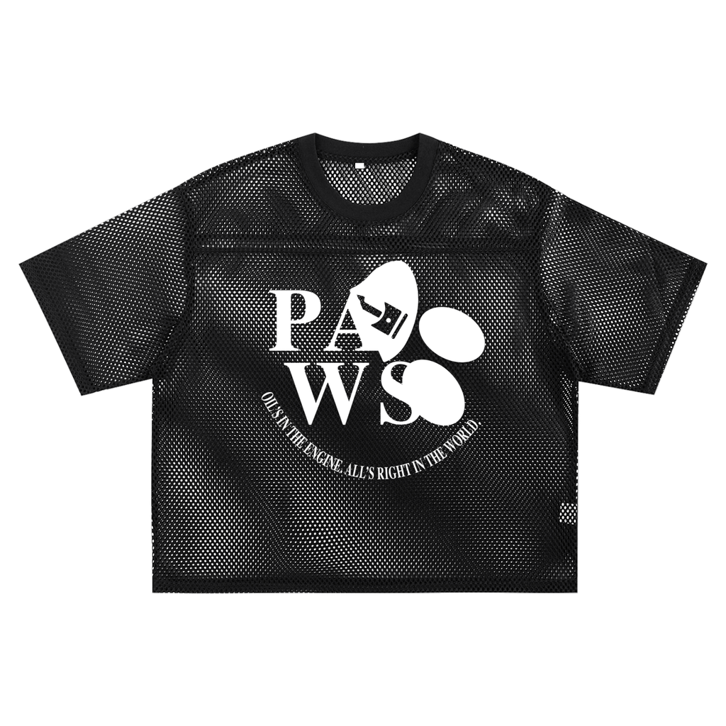 Pawsvangelion Boxy Mesh T-shirt
